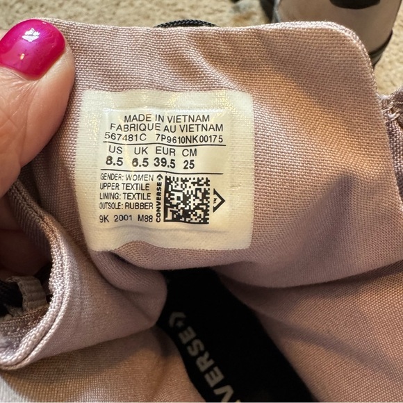 Converse GR82 XHI 2020 Love Fearlessly Amethyst Grey Purple Platform Boot - Picture 6 of 7